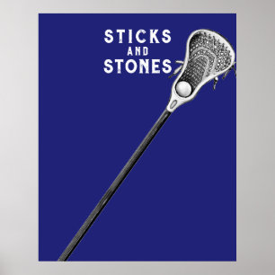 Poster Cartaz de Esportes de Lacrosse