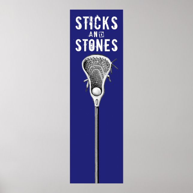 Poster Cartaz de Esportes de Lacrosse (Frente)