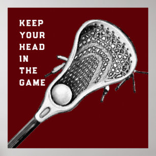 Poster Cartaz de Esportes de Lacrosse