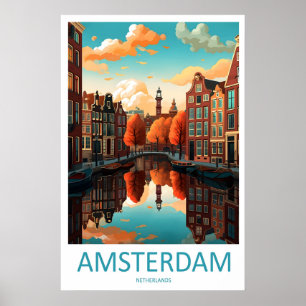 Poster Cartaz de Esqui de Amsterdã Parque Nacional de Via