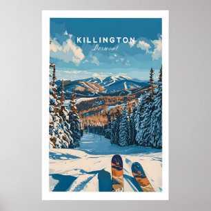 Poster Cartaz de Esqui Killington - Vermont 1