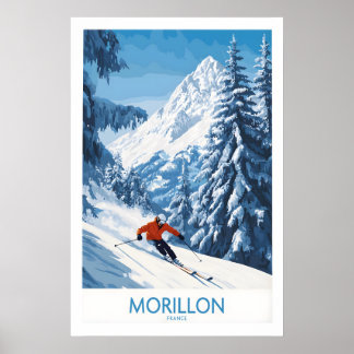Poster Cartaz de Esqui Morillon 1