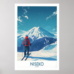 Poster Cartaz de Esqui Niseko - Japão 1