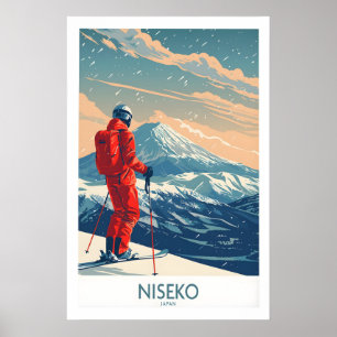 Poster Cartaz de Esqui Niseko - Japão 1