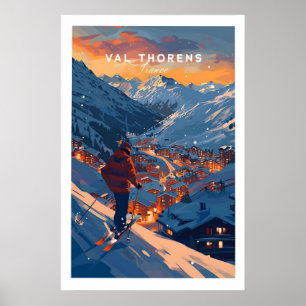 Poster Cartaz de Esqui Val Thorens 1