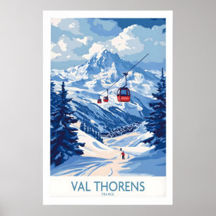 Poster Cartaz de Esqui Val Thorens 1
