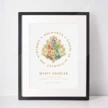 Cartaz de Estatísticas de Nascimento HOGWARTS™ Bab