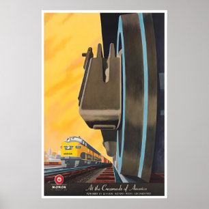 Poster Cartaz de Estrada de Ferro Bern Hill Arte Trem Imp