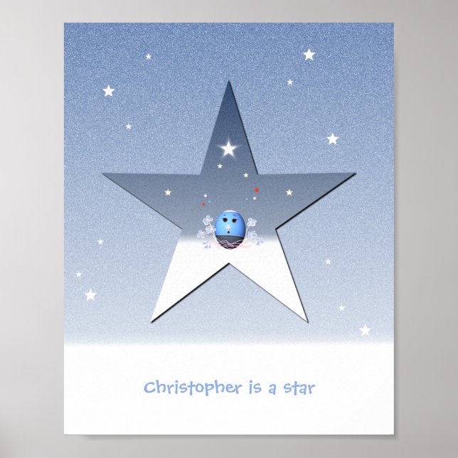 Pôster Cartaz de Estrela para Crianças (Frente)
