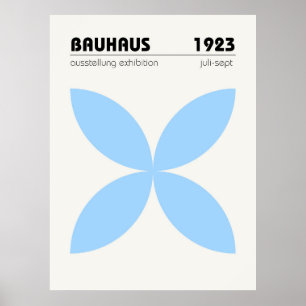 Poster Cartaz de Exposição Bauhaus 1923