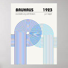 Poster Cartaz de Exposição Bauhaus 1923