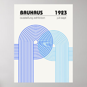 Poster Cartaz de Exposição Bauhaus 1923