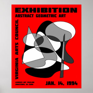 Poster Cartaz de Exposição de Arte Abstrata #3