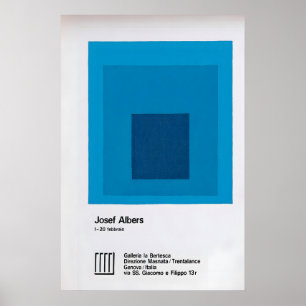 Poster Cartaz de Exposição de Arte Abstrata de Joseph Alb