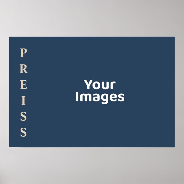 Poster Cartaz de Exposição de Fotos da Família Blue/Vanil (Frente)