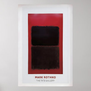 Poster Cartaz de Exposição de Mark Rothko Arte Abstrata V