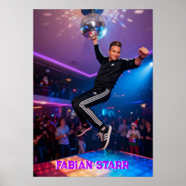 POSTER CARTAZ DE FABIAN STARR - BOLA DE DISCO
