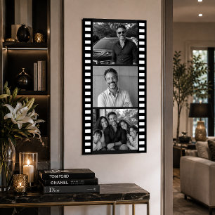 Pôster Cartaz de Faixa de Filme Personalizado com Foto, F