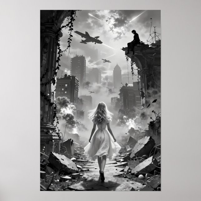 Poster Cartaz de Fallen Dreamland e Quiet Courage (Frente)