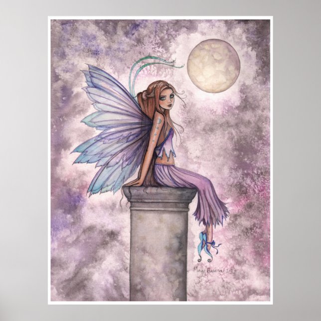 Pôster Cartaz de Fantasia de Fadas da Lua Pendente Baixa (Frente)