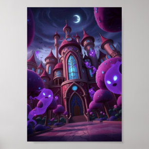 Poster Cartaz de Fantasmas Flutuantes da Mansão Assombrad