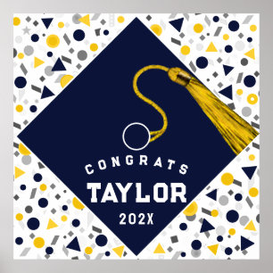 Poster Cartaz de Felicitações de Graduação