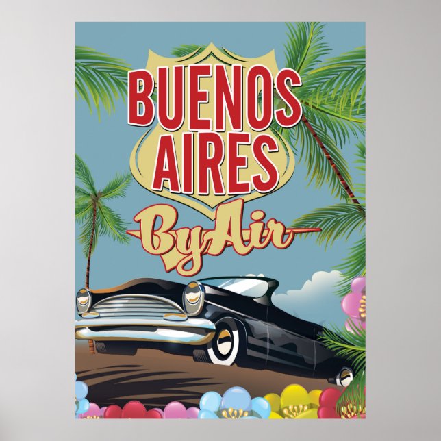 Pôster Cartaz de férias em Buenos Aires, Argentina (Frente)