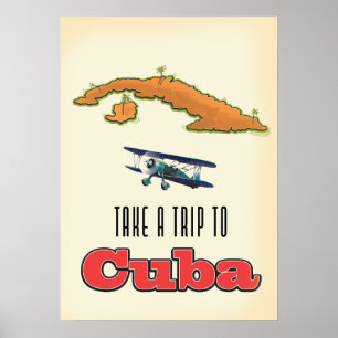 Poster Cartaz de férias em Cuba