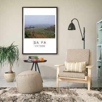 Poster Cartaz de Férias Personalizado de Viagem ao Vietnã