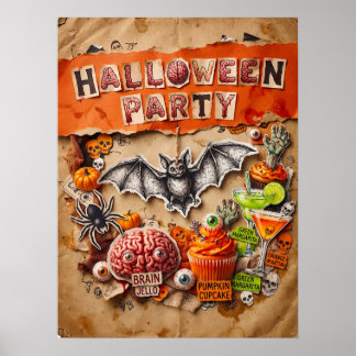 Poster Cartaz de Festa de Halloween