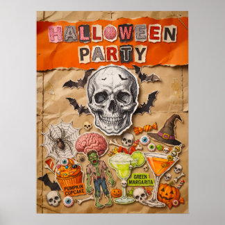 Poster Cartaz de Festa de Halloween