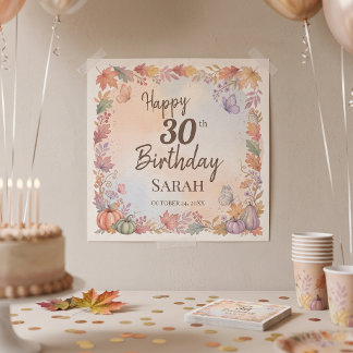Pôster Cartaz de festa personalizado de aniversário boho
