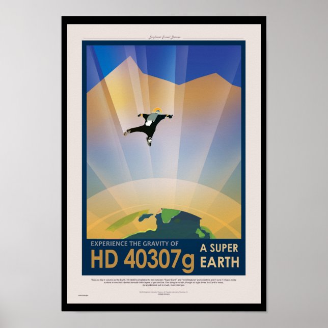 Pôster Cartaz de Ficção Científica de Viagens Futuras da  (Frente)
