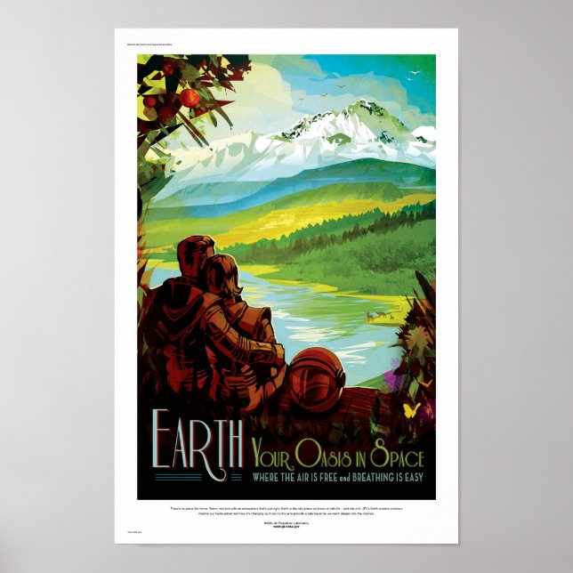 Pôster Cartaz de Ficção Científica de Viagens Futuras da  (Frente)