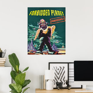 Poster Cartaz de filme de ficção científica vintage Forbi