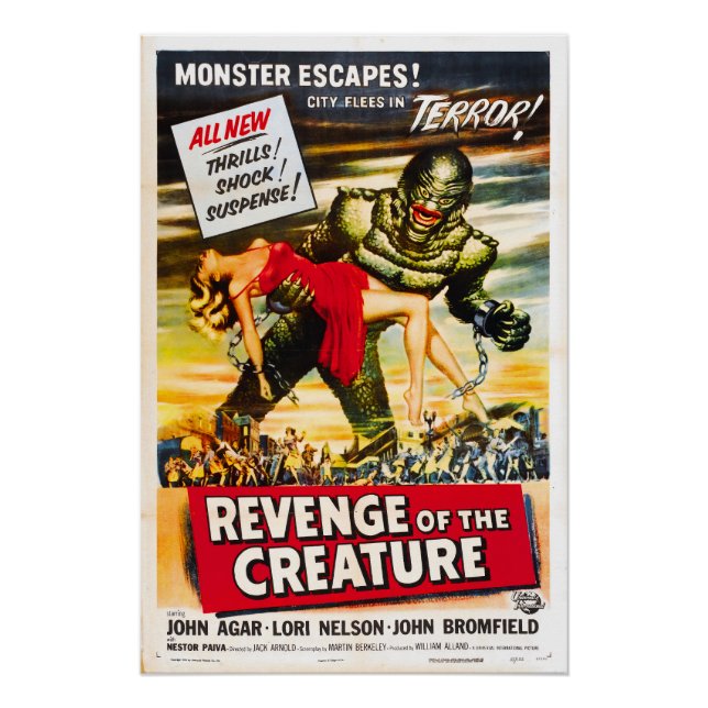 Pôster Cartaz de Filme de Terror de Monstro Criatura (Frente)