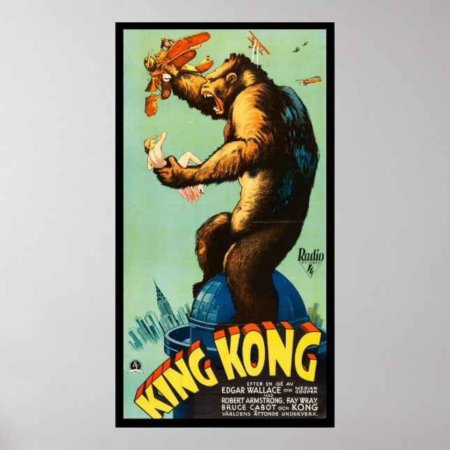 Poster Cartaz de filme de terror do Rei Kong  (Frente)