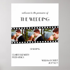 Poster Cartaz de Filme Faixa de Cinema Casamento Sinal de