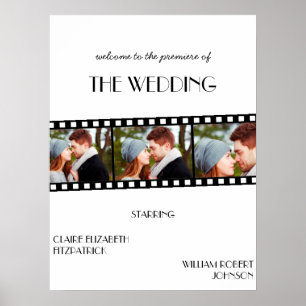 Poster Cartaz de Filme Faixa de Cinema Casamento Sinal de