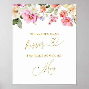 Poster Cartaz de Floral de Primavera Simples - Adivinhe Q