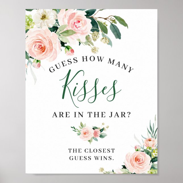 Poster Cartaz de Flores Cor-de-rosa Elegantes Florais (Frente)