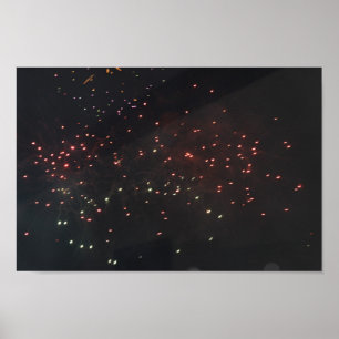Poster Cartaz de Fogos de Artifício