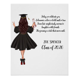 Pôster Cartaz de Formatura Personalizado