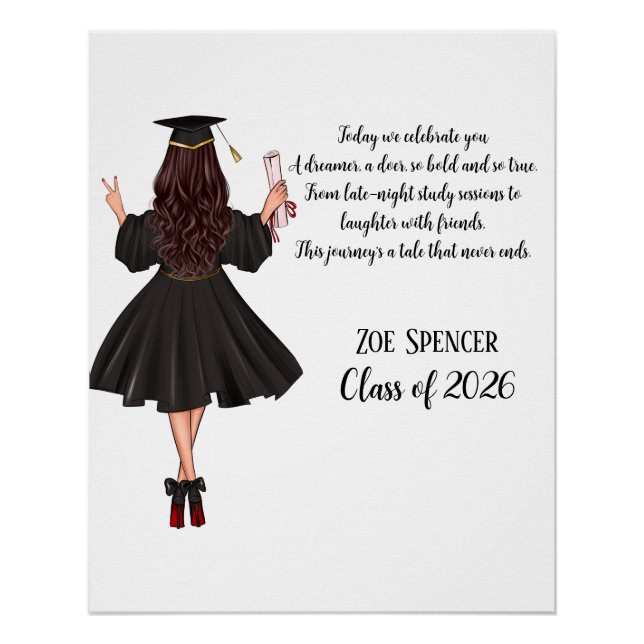 Pôster Cartaz de Formatura Personalizado (Frente)
