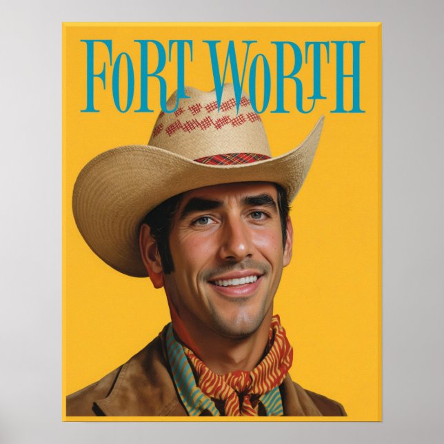 Poster cartaz de Fort Worth, Texas (Frente)