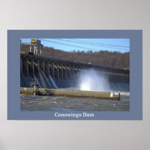 Poster Cartaz de Foto da Barragem de Conowingo