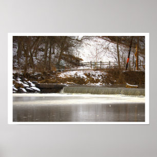 Poster Cartaz de Foto da Cachoeira da Barragem