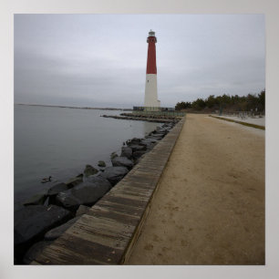 Poster Cartaz de Foto do Farol Barnegat Light