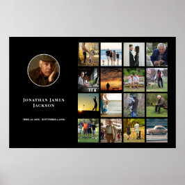 Poster Cartaz de Foto Memorial de Paisagem Funeral Celebr