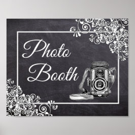 Pôster Cartaz de Fotobooth de Casamento com Estilo de Lou
